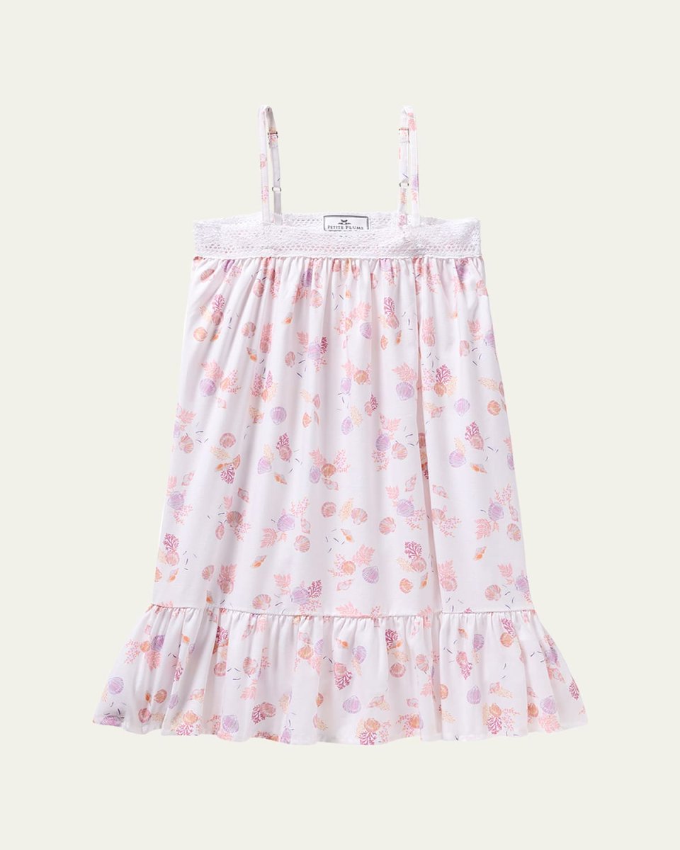 Girl's Lily Seashell Splendor Nightgown, Size 6M-14
